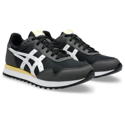 Abbildung von Asics Sportstyle Tiger Runner II Unisex Sneaker low, Größe: 40.5, Black/white Lederimitat/textil