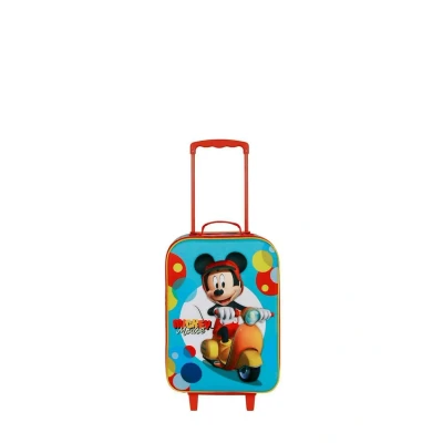Abbildung von Disney Micky Maus Scooter Soft 3D Trolley Koffer, Blau, 17 x 33 52 cm, Kapazität 26 L