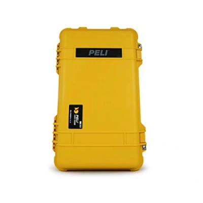 Abbildung von PELI 1510 Schutzkoffer mit Kugelgelagerten Laufrollen (Handgepäcktauglich), IP67 Wasser und Staubdicht, 27L Volumen, Ohne Schaum, Gelb 001 240E