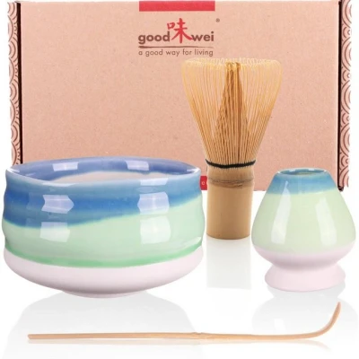 Abbildung von Goodwei Teeservice Matcha Set &quot;Sumi&quot; 120 mit Teeschale, Matchabesen und Besenhalter (4 tlg), 1 Personen, Keramik