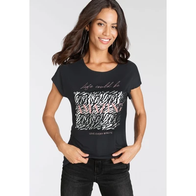 Abbildung von Laura Scott T Shirt mit modischem Folienprint