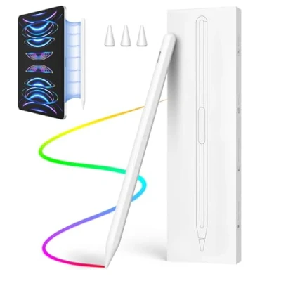 Abbildung von MoKo Kabelloser Stylus Pen Kompatibel mit iPad Pencil 2. Gen, Typ C Laden Palm Rejection iPencil Generation für 2022 Pro 12.9&quot;/11&quot;, Air 5./4./3., Mini 6./5., 10./9.