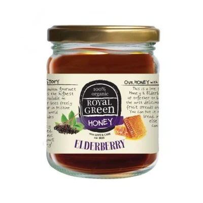 Abbildung von Royal Green Bio Holunderhonig 250 g Honig mit Holundersaft