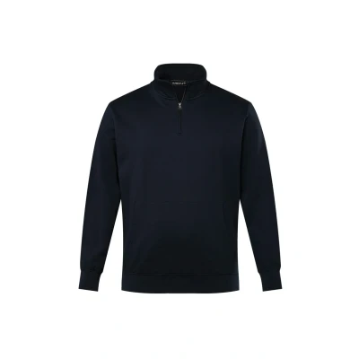Abbildung von Men Plus Herren große Größen Übergrößen Menswear L 8XL Men+ Sweat Troyer, Stehkragen, Zipper, bis 84/86 Navy blau 64+ 830544785
