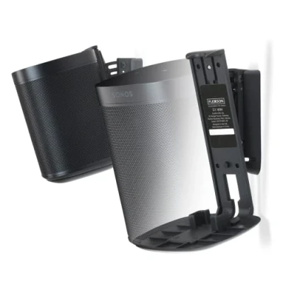 Abbildung von Flexson One Wandhalterung Schwarz, 2 teiliges Set