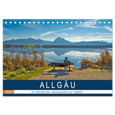 Abbildung von ALLGÄU, im Wandel der Jahreszeiten. (Tischkalender 2025 DIN A5 quer), CALVENDO Monatskalender