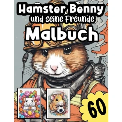 Abbildung von Hamster Benny und seine Freunde: Malbuch: Tolles Malbuch mit die fantastische Welt der Hamster!