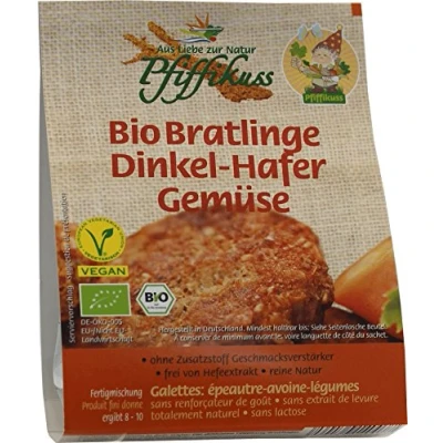 Abbildung von Pfiffikuss Bio Bratlinge Dinkel Hafer Gemüse 160g