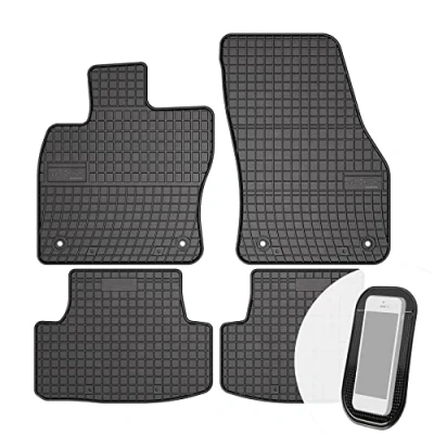 Abbildung von Gummimatten Auto Fußmatten Gummi Automatten Passgenau 4 teilig Set passend für Seat Ateca Skoda Karoq VW T ROC ab 2016
