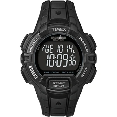 Abbildung von Timex Ironman Rugged 30 Herrenuhr mit Schwarzem Harzarmband in Voller Größe T5K793