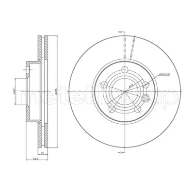 Abbildung von Bremsscheibe CIFAM 800 403C