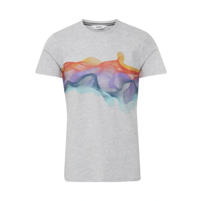Abbildung von Solid Pedro Tshirt print, Herren, Größe: XXL, Light grey melange