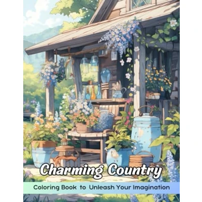 Abbildung von Charming Country Coloring Book: Page, Rustic Scenes for Relaxation and Creativity
