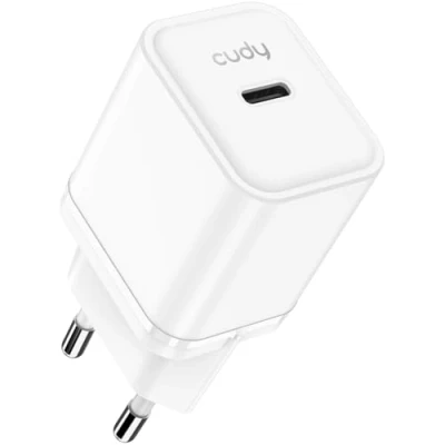 Abbildung von Cudy USB C Ladegerät, 20 W, Stecker, Schnellladegerät Und QC/PD 3.0 GAN Tech Wandladegerät, Typ Für iPhone, iPad, Samsung, CH20