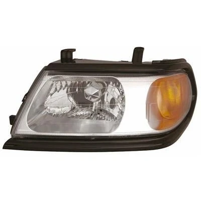 Abbildung von VAN WEZEL 3248963 Scheinwerfer links H4 gelb für Rechtsverkehr ohne Stellmotor LWR P43t MITSUBISHI: Pajero Sport 1 SUV