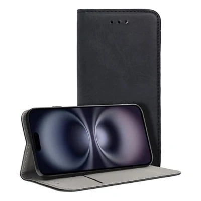 Abbildung von Cool Flip Cover für iPhone 16, glatt, Schwarz