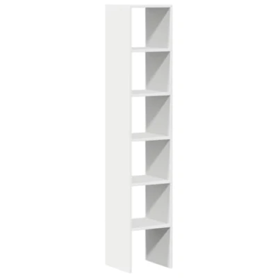 Abbildung von vidaXL Bücherregale 2 STK. Stapelbar Weiß 30x30x80 cm Holzwerkstoff
