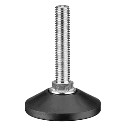 Abbildung von EMFA Verstellschraube M10x30 Schraubfüße 8 Stück Möbelfüße verstellbar Stellfüße M10 Gewindelänge 30 mm Nivellierfüße höhenverstellbar Regulierschraube