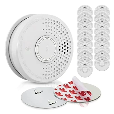 Abbildung von SHD by OneConcept Rauchmelder mit Magnethalterung, 20x Mini Rauchmelder, Feuermelder Batterie, für Küche, Büro, Wohnwagen, 20er Set Brandmelder Testfunktion &amp; Stummschaltung