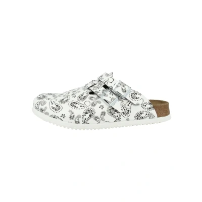 Abbildung von Birkenstock Pantolette flach Paisley blackwhite, Damen, Größe: 36, black white Schuhe
