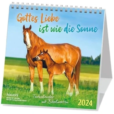 Abbildung von Gottes Liebe ist wie die Sonne 2024: Tierkalender mit Bibelworten