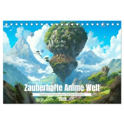 Abbildung von Zauberhafte Anime Welt (Tischkalender 2025 DIN A5 quer), CALVENDO Monatskalender