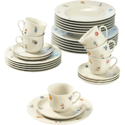 Abbildung von Seltmann Weiden Kombiservice &quot;Geschirr Set, Service Marieluise&quot;, (Set, 30 tlg.), Made in Germany, Teile, für 6 Personen