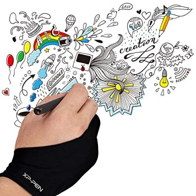 Abbildung von XP PEN Elastisch Lycra Antifouling Handschuh für Grafiktablett/Pen Display/Leuchtkasten (Geeignet rechts und Links) (Frei)