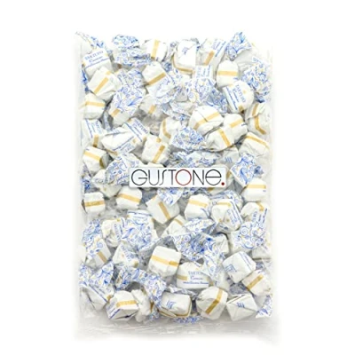 Abbildung von GUSTONE. Tartufi dolci cremino 70 Stück je 14g Antica Torroneria Piemontese Trüffel Praline Nougat und weißer Schokolade Piemont Haselnüsse 1kg Großpackung als Geschenk