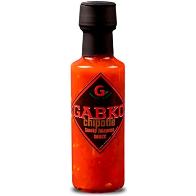 Abbildung von Gabko Chipotle Sauce (100 ml) Chili Hot mit über Hickory Holz geräucherten Jalapenos milde Jalapeno aus Ungarn
