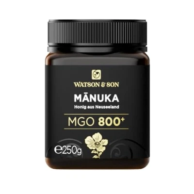 Abbildung von Watson &amp; Son Manuka Honig MGO 800+ 250g Premium Qualität aus Neuseeland