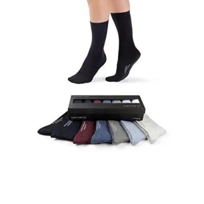 Abbildung von camano Comfort IN BOX 7 PACK Socken, Damen, Größe: 43 46, Light grey mix