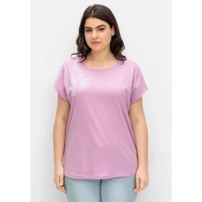 Abbildung von Sheego Tshirt print, Damen, Größe: 44, Orchidee bedruckt