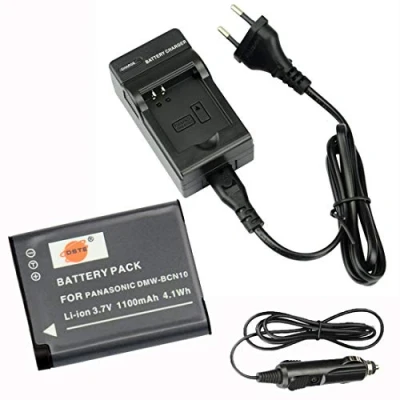 Abbildung von DSTE® Ersatz Batterie und DC146E Reise Ladegerät Compatible für Panasonic DMW BCN10 Lumix DMC LF1 LF1K LF1W Kamera als BCN10E BCN10PP