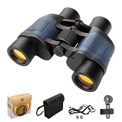 Abbildung von TTSkying Fernglas 60 x HD Professionelles mit Nachtsicht IPX7 Wasserdicht, für Erwachsene, Heller und klarer Sichtbereich Reisen, Vogelbeobachtung, Sport Wildtiere