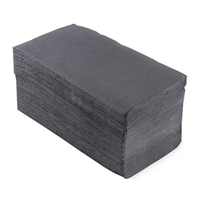 Abbildung von Morigami, Serviette Standardgröße, 1/8 Falten, Spitze, Grau, 80 Servietten