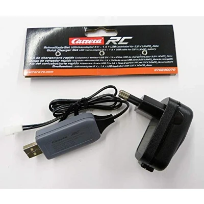 Abbildung von Schnelllade SET 5V 1A USB GS Netzteil + Kabel für 3 2V LifePo4 Akku