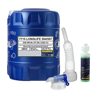 Abbildung von QR Parts Set 20 Liter 85451596 5022 DIN61 CT4503 MN7715 MANNOL Scheibenreiniger Konzentrant 1:100 250ml 20L Motoröl 7715 LONGLIFE 504/507 Auslaufhahn
