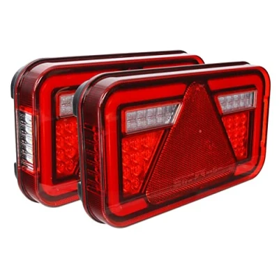 Abbildung von trailer parts4u Aspöck Multiled IV 4 voll LED 5 polig Bajonett Rückleuchte Rücklicht Stoplicht Anhänger (Set)