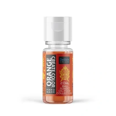 Abbildung von Dellich Create Lebensmittelfarbe auf Ölbasis, 20 ml, Orange