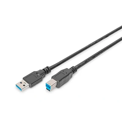 Abbildung von DIGITUS USB 3.2 Gen1 Anschlusskabel 1.8 m A (St) zu B 5 Gbit/s Verbindungskabel Schwarz