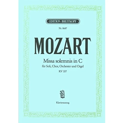 Abbildung von Missa solemnis C dur KV 337 Breitkopf Urtext Klavierauszug (EB 8687)
