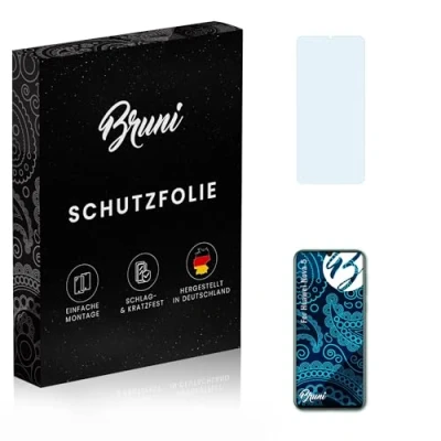 Abbildung von Bruni Schutzfolie kompatibel mit Huawei Nova 5 Folie, glasklare Displayschutzfolie (2X)