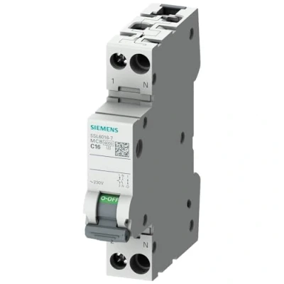 Abbildung von Siemens 5SL60106 5SL6010 6 Leitungsschutzschalter 10A