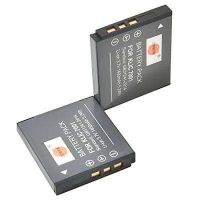 Abbildung von DSTE 2 Pack Ersatz Batterie Akku Kompatibel für KLIC 7001 und Kodark Easyshare M1063, M1073 is, M320, M340, M341, M753 Zoom, M763, M853 M863, M893 V550, V570, V610, V705 Kamera