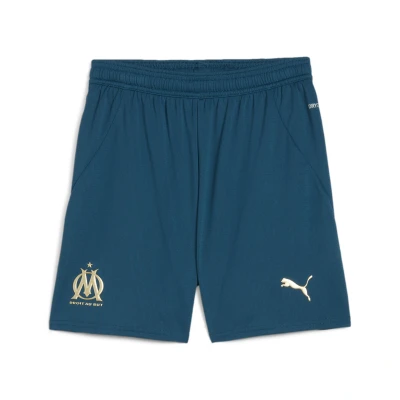 Abbildung von Puma Olympique de Marseille 24/25 Shorts Teenager Für Kinder Mit Color Blocking Ocean Tropic/Bold Blue Größe: 13 14Y