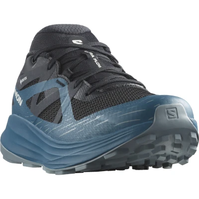 Abbildung von Salomon Ultra FLOW GTX Laufschuh Trail, Herren, Größe: 41 1/3, Black/deep dive/trooper Schuhe