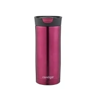 Abbildung von Contigo Thermobecher Huron Snapseal, Edelstahl Isolierbecher, Kaffebecher to go, auslaufsicher, spülmaschinenfester Deckel BPA frei, 470 ml, 1 Stück (1er Pack)
