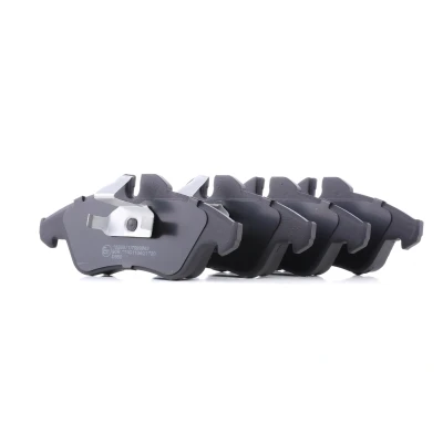 Abbildung von RIDEX 402B0127 Bremsbelagsatz Vorderachse Low Metallic für Verschleißwarnanzeiger vorbereitet, exkl. Verschleißwarnkontakt mit Anti Quietsch Blech