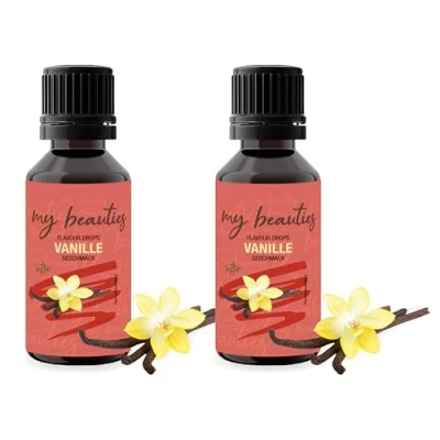 Abbildung von my beauties Flavour Drops 2x 30 ml Vanille Aroma Tropfen für Lebensmittel zuckerfrei und kalorienarm